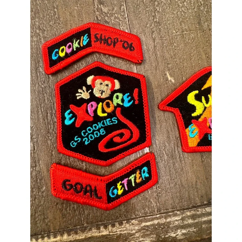 Girl Scouts Cookie Sale 2006 Patch Lot Super S'more Goal Getter GSUSA